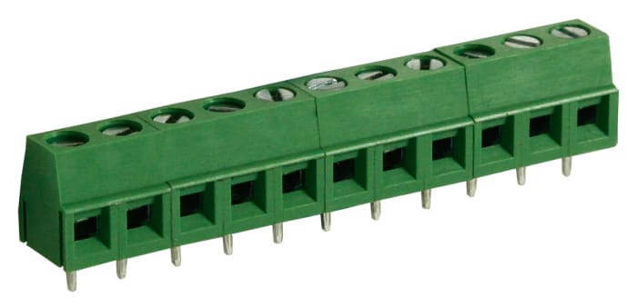 RS PRO PCB Terminal Block, 11-Contact, 5mm Pitch, Through Hole Mount, 1-Row, Screw Termination