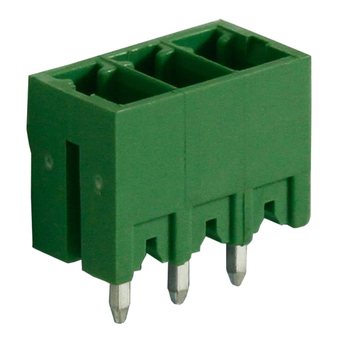 RS PRO, 3.81mm Pitch, 3 Way, Pluggable Terminal Block, Header, Through Hole, Solder Termination