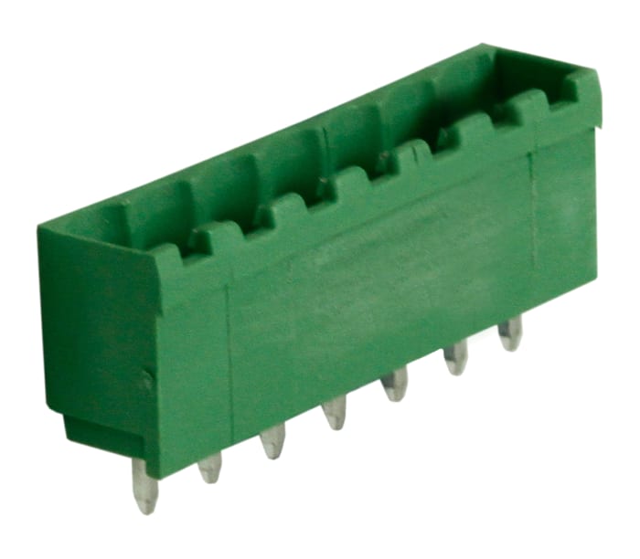 RS PRO, 5.08mm Pitch, 7 Way, Pluggable Terminal Block, Header, Through Hole, Solder Termination
