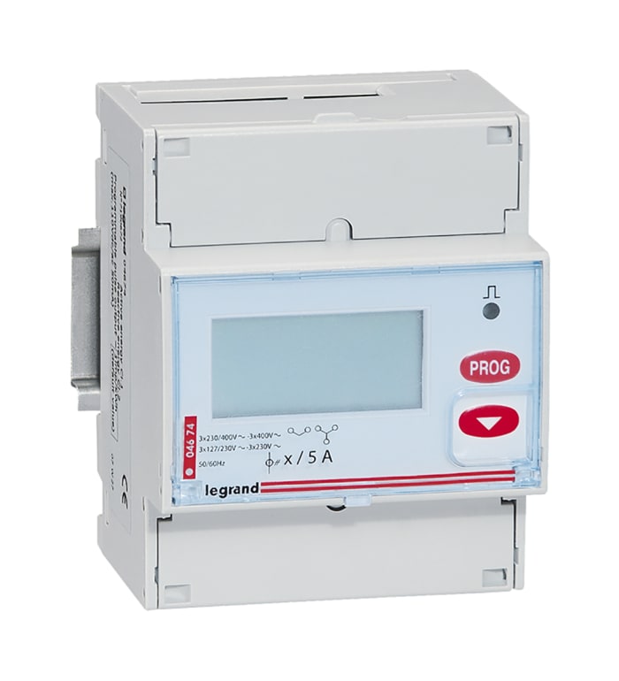 0 046 84 Legrand Legrand EMDX3 3 Phase LCD Energy Meter with Pulse