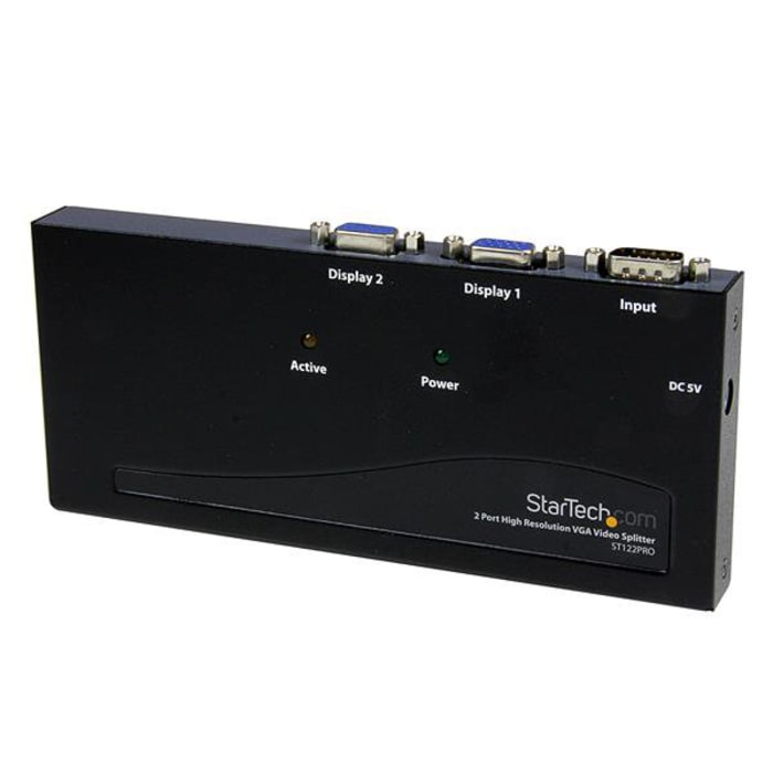 StarTech.com 2 Port 1 Input 2 Output VGA Splitter 2048 x 1536