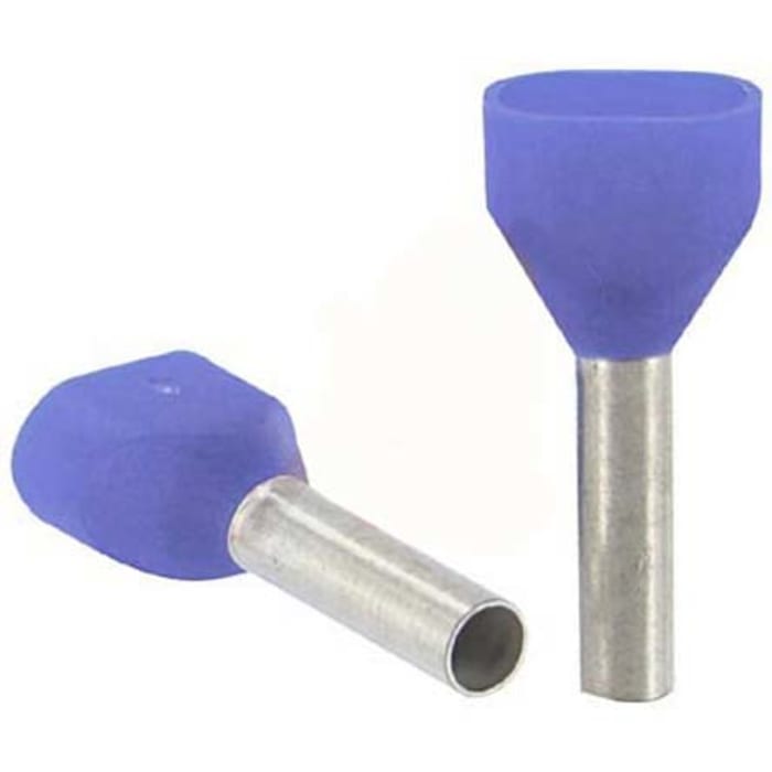 Embout à sertir Altech, 2 x 16mm², Bleu, longueur 16mm, 2 entrées