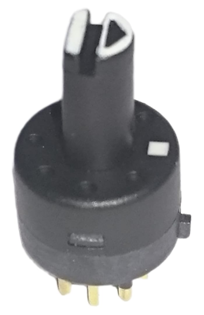 Lorlin MT SP3T Rotary Switch, 500 mA, PCB Terminal