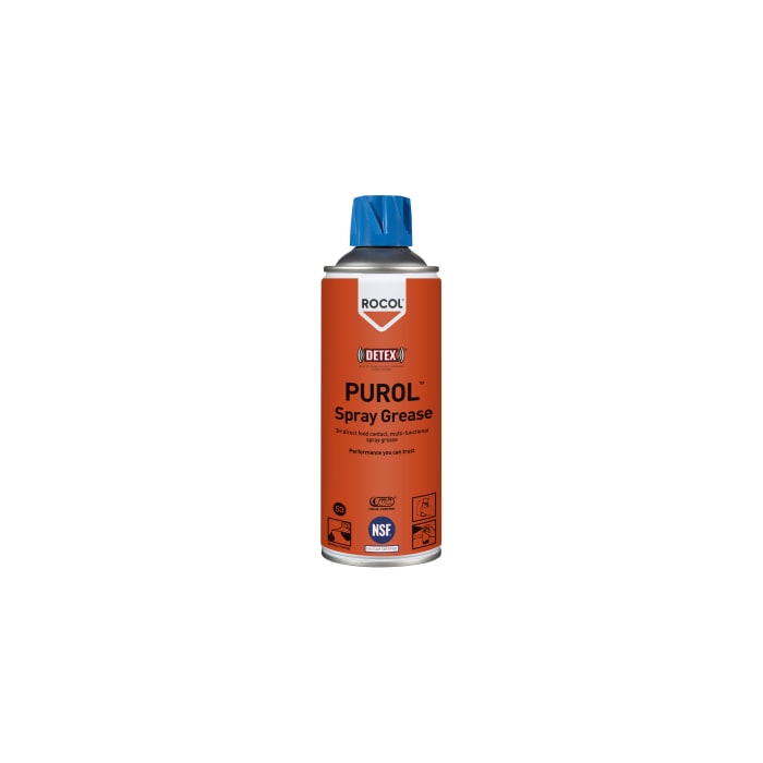 Rocol 400 ml PUROL Spray Grease Yağ, Aerosol, Temiz Ortamlar, Gıda Endüstrisi, İlaç Endüstrisi Kullanım