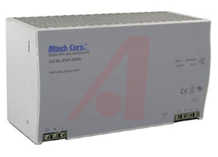 Altech PSP-480 Switch Mode DIN Rail Power Supply, 230V ac ac Input, 48V dc dc Output, 10A Output, 480W