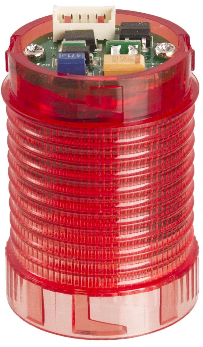 řada: LED-MINI Maják barva čočky Červená LED základna 30mm 12 → 24 V DC