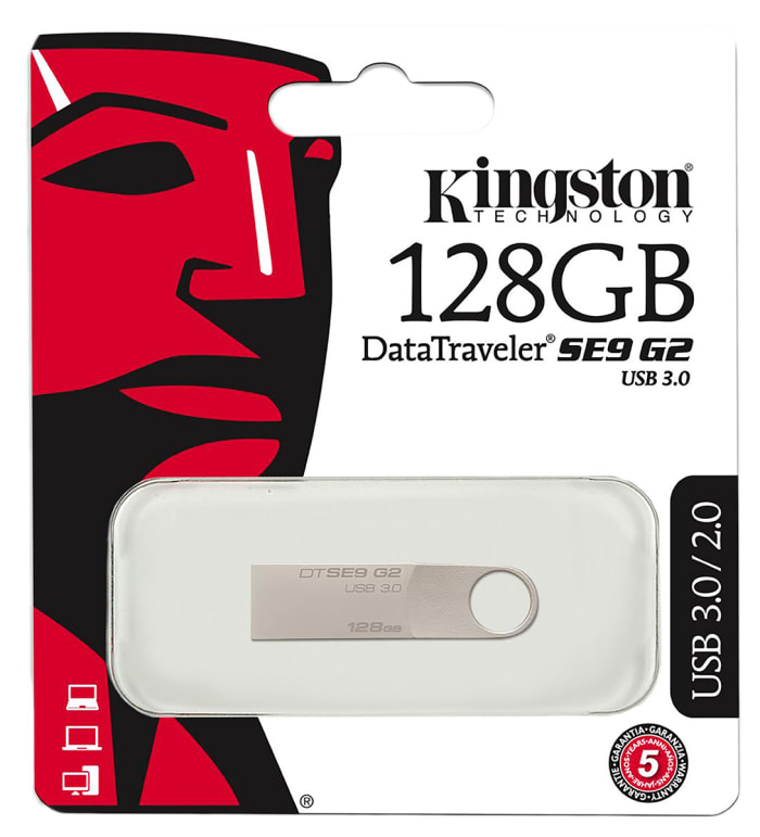 DTSE9G2/128GB | Kingston DTSE9 128 GB USB 3.0 USB Stick | 901-1210 | RS Components