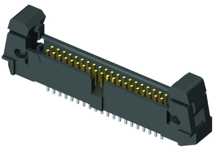 Conector macho para PCB Samtec serie EHF de 40 vías, 2 filas, paso 1.27mm, para soldar, Montaje en orificio pasante