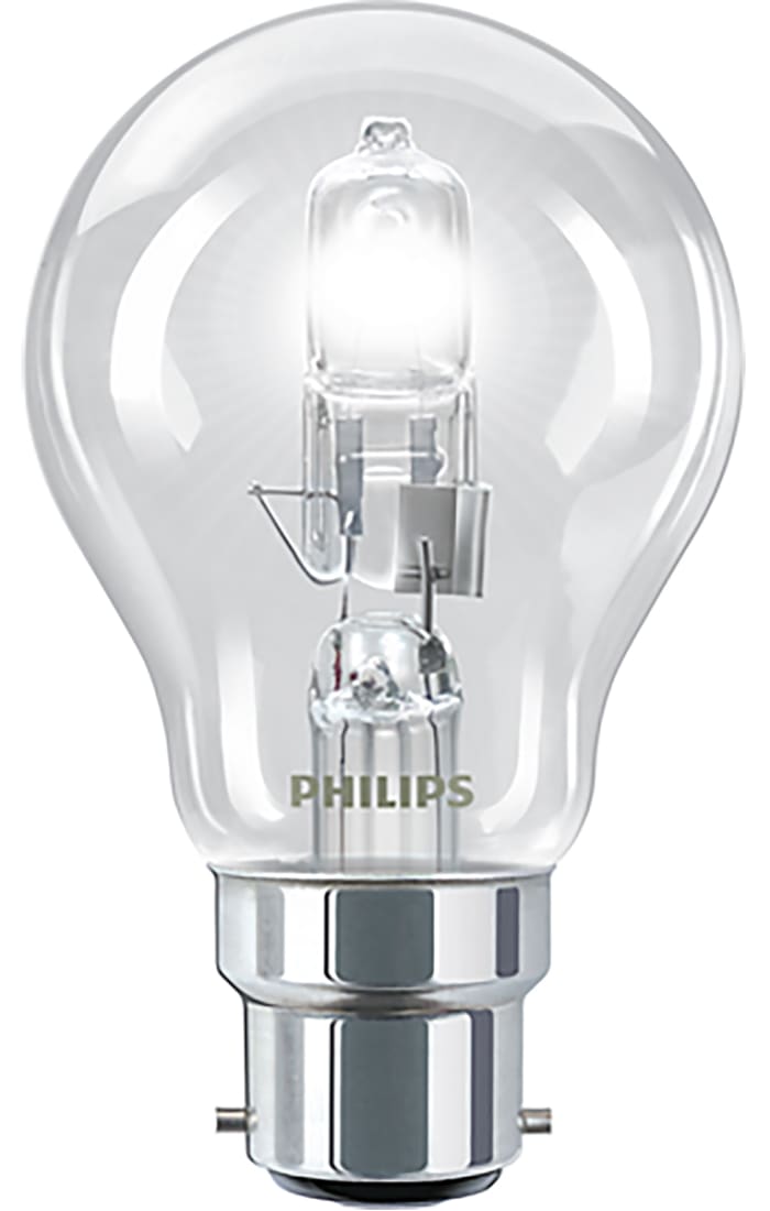 42bcecoclasa55 Philips Philips 42 W Clear Halogen Bulb B22d 240 V 56mm 901 3216 Rs Components