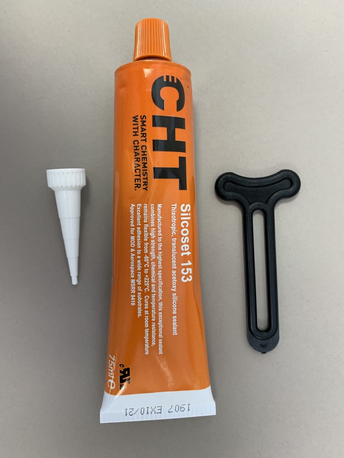 Mastic Acc Silicones, Translucide, Tube 75 ml, Elastomère au silicone, +250°C max