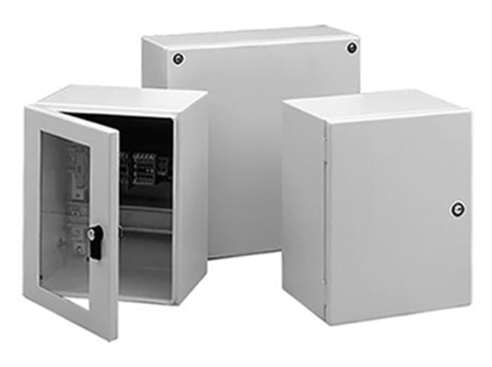 Coffret mural nVent HOFFMAN Inline en Acier, Hauteur 150 mm, Largeur 150 mm, Profondeur 120mm, Gris, IP66