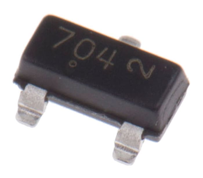 Vishay 30V 200mA, Dual Schottky Diode, 3-Pin SOT-23 BAT54C-E3-18