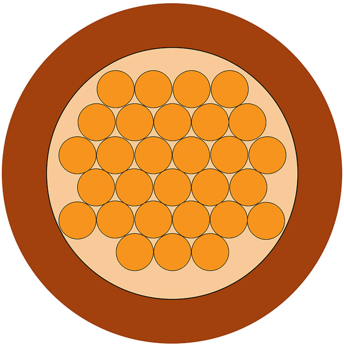 Fils de câblage RS PRO, 1,5 mm², Marron, 16 AWG, 100m, 750 V