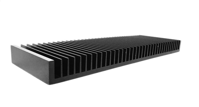 Heatsink, 0.15°C/W, 150 x 300 x 25mm, PCB Mount