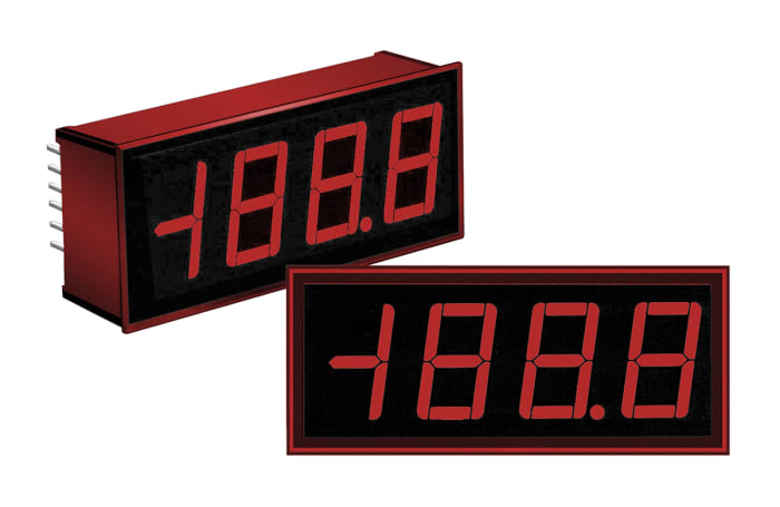Murata Power Solutions DMS-30PC Series Digital Voltmeter DC, LED Display 3.5-Digits ±3 %