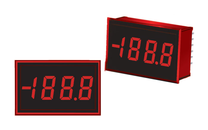 Murata Power Solutions DMS-20PC Series Digital Voltmeter DC, LED Display 3.5-Digits ±0.1 V