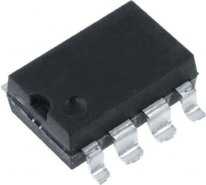 onsemi, 6N136SDM DC Input Phototransistor Output Optocoupler, Surface Mount, 8-Pin DIP