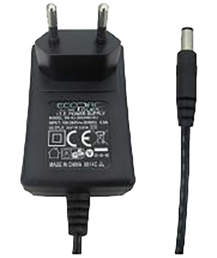 RS PRO 6W Plug In Power Supply 24V dc Output, 0 → 250mA Output