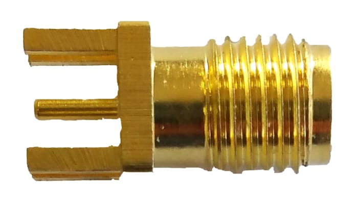 RF Solutions CON Series, Jack Edge Mount SMA Connector, 50Ω, Solder Termination, Straight Body
