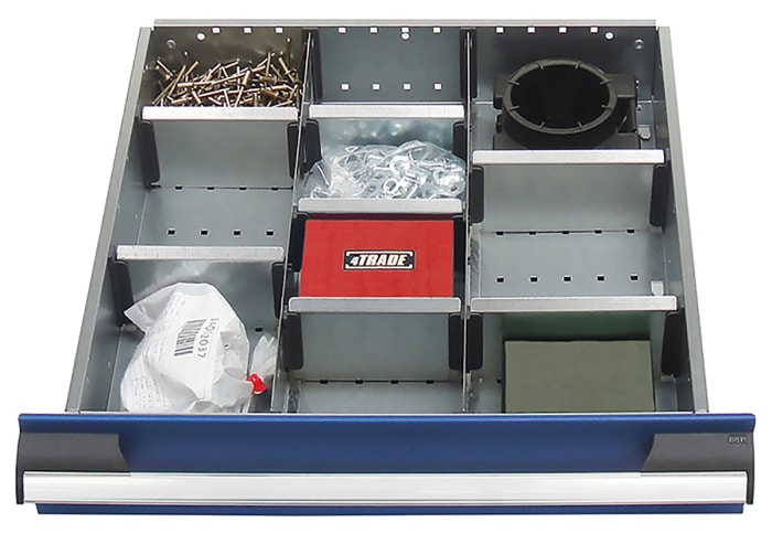 Bott Front-to-Back, Left-to-Right Divider Set for use with 100 mm Draw, 525 W x 525 D Cubio Cabinet