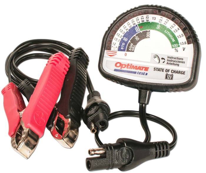 TecMate Pil Test Cihazı, 12,8/13,2V (Lityum), 12V Kurşun Asit için, Kurşun Asit, Lityum