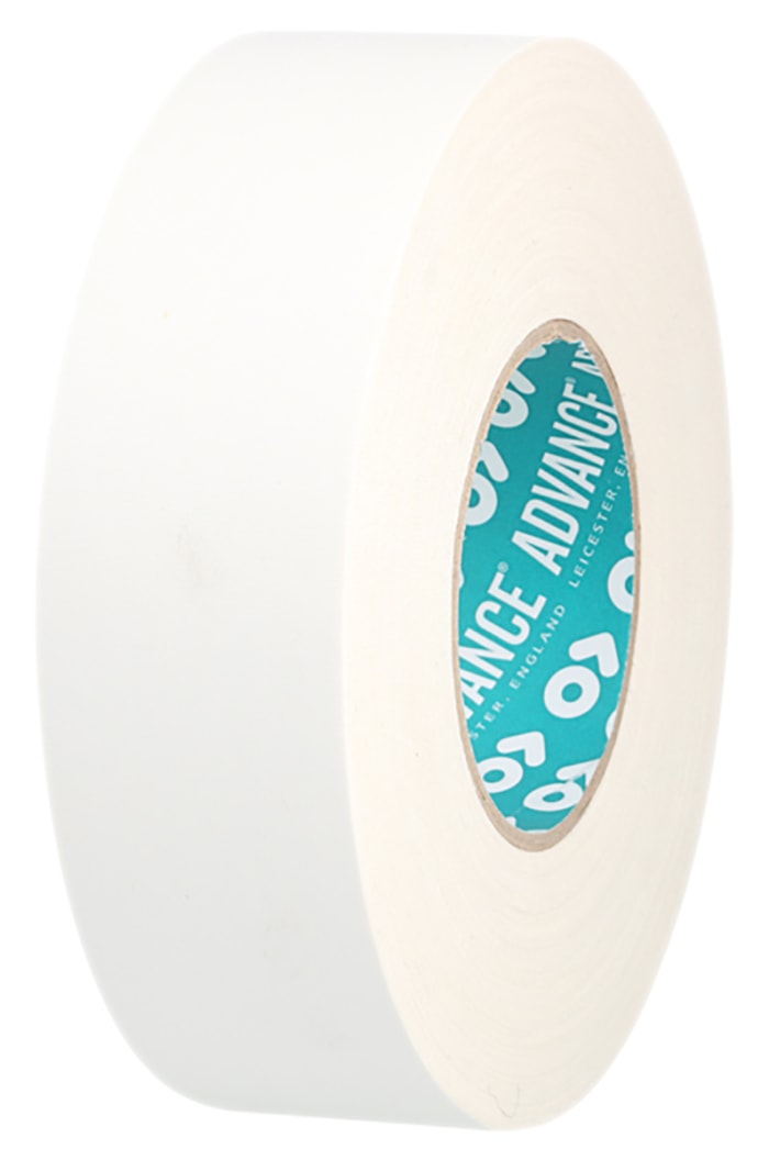Advance Tapes AT160 Cloth Tape, 50m x 19mm, White, Matt Finish
