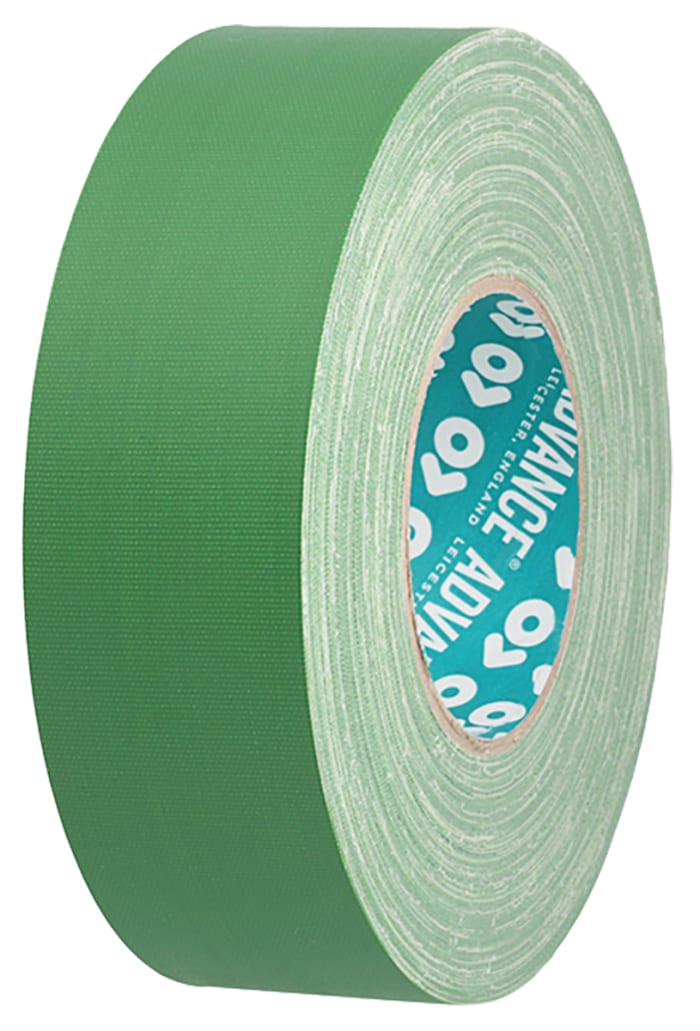 Advance Tapes AT160 Cloth Tape, 50m x 15mm, Green, Matt Finish
