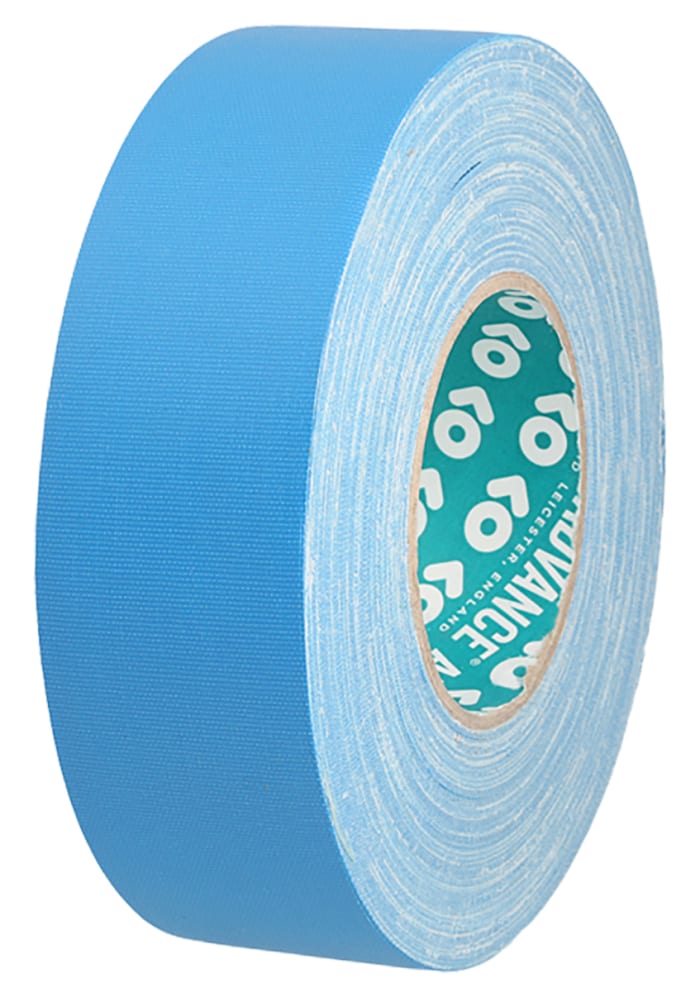 Advance Tapes AT160 Cloth Tape, 50m x 15mm, Blue, Matt Finish