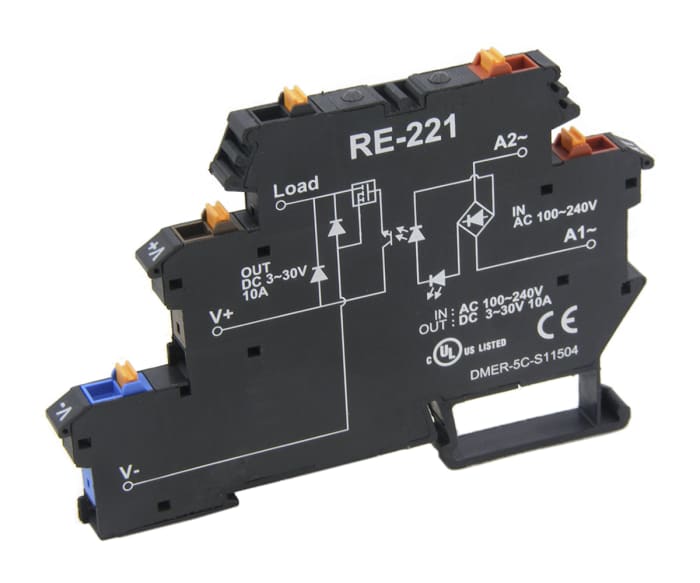 Module à relais statique RS PRO, Rail DIN, 240 V c.a.