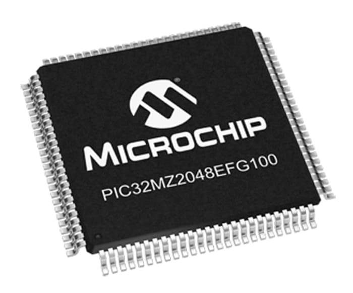 Microchip, 32bit MIPS® MicroAptiv™, PIC32MZ Microcontroller, 200MHz, 160 (Boot Flash) kB, 2.048 (Flash) MB Flash,