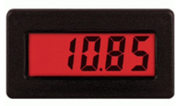 Red Lion, LCD, Pano Tipi Dijital Ampermetre, 3-1/2-Dijit, DC, %±0,1, 0°C - +60°C, 68 x 33 mm