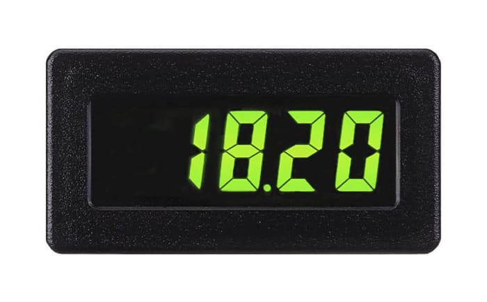 Red Lion CUB4 Digital Panel Ammeter, 33mm x 68mm