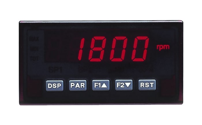 Red Lion DSP5D LED Digital Panel Multi-Function Meter for Current, Process, Temperature, Voltage, 45mm x 92mm