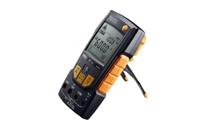 Testo 760-3 Handheld Digital Multimeter, True RMS, 10A ac Max, 10A dc Max, 1000V ac Max