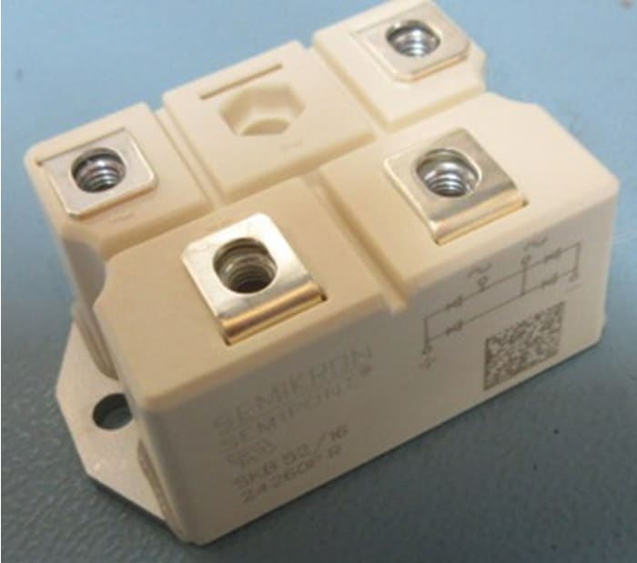 Semikron Danfoss Bridge Rectifier Module, 1600V, 7-Pin