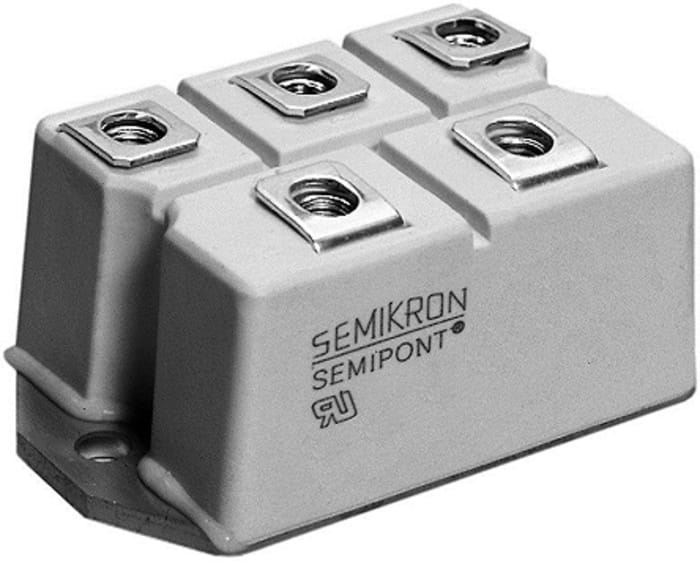 Semikron Danfoss Bridge Rectifier Module, 86A, 1600V, 4-Pin