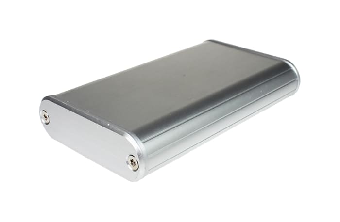 Boîtier portable Takachi Electric Industrial MXA en Aluminium Argent, dim. ext. 114 x 70 x 20mm