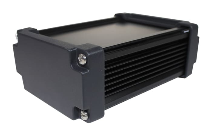 Takachi Electric Industrial AWN Black Aluminium Heat Sink Case, 150 x 106.3 x 56.3mm