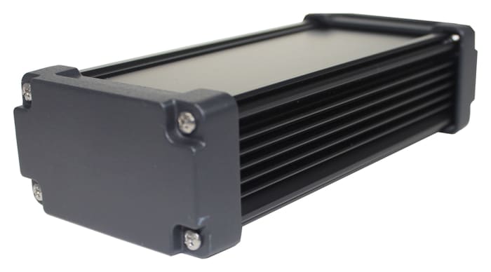 Takachi Electric Industrial AWN Black Aluminium Heat Sink Case, 240 x 106.3 x 56.3mm