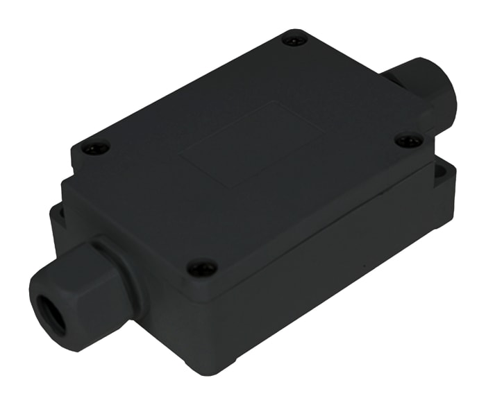 Takachi Electric Industrial TMC Series Black Plastic Junction Box, IP65, 4 Terminals, 60 x 40 x 24mm