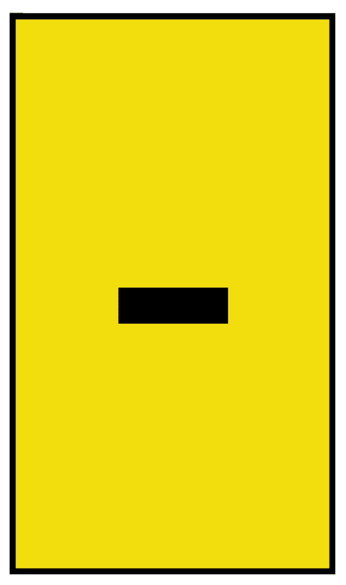 HellermannTyton HO50 Slide On Cable Markers, Black on Yellow, Pre-printed "-", 1.7 → 3.6mm Cable, 901-10691