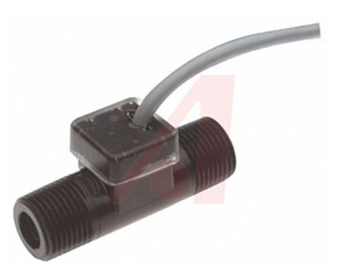 Gems Sensors FT-110 Series Turbine Flow Sensor for Liquid, 1 l/min Min, 25 L/min Max