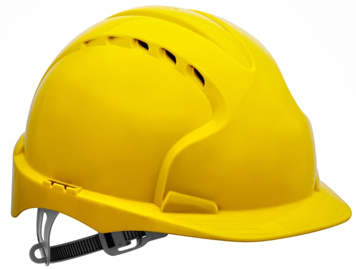 JSP EVO3 Yellow Safety Helmet Adjustable Ventilated