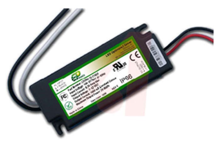 EPtronics INC. LED Driver, 12V Output, 20W Output, 1.66A Output, Constant Voltage Dimmable