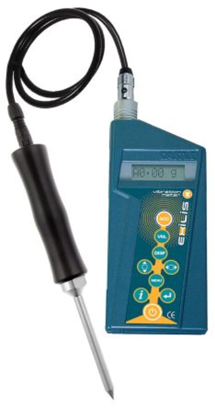 Castle GA2008 Vibration Meter - Acceleration, Displacement, Velocity, 1 Axis
