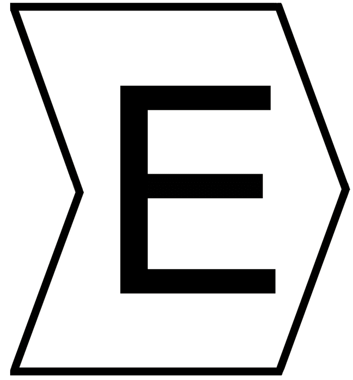 HellermannTyton HGDC Slide On Cable Markers, Black on White, Pre-printed "E", 1 → 3mm Cable, 901-10542