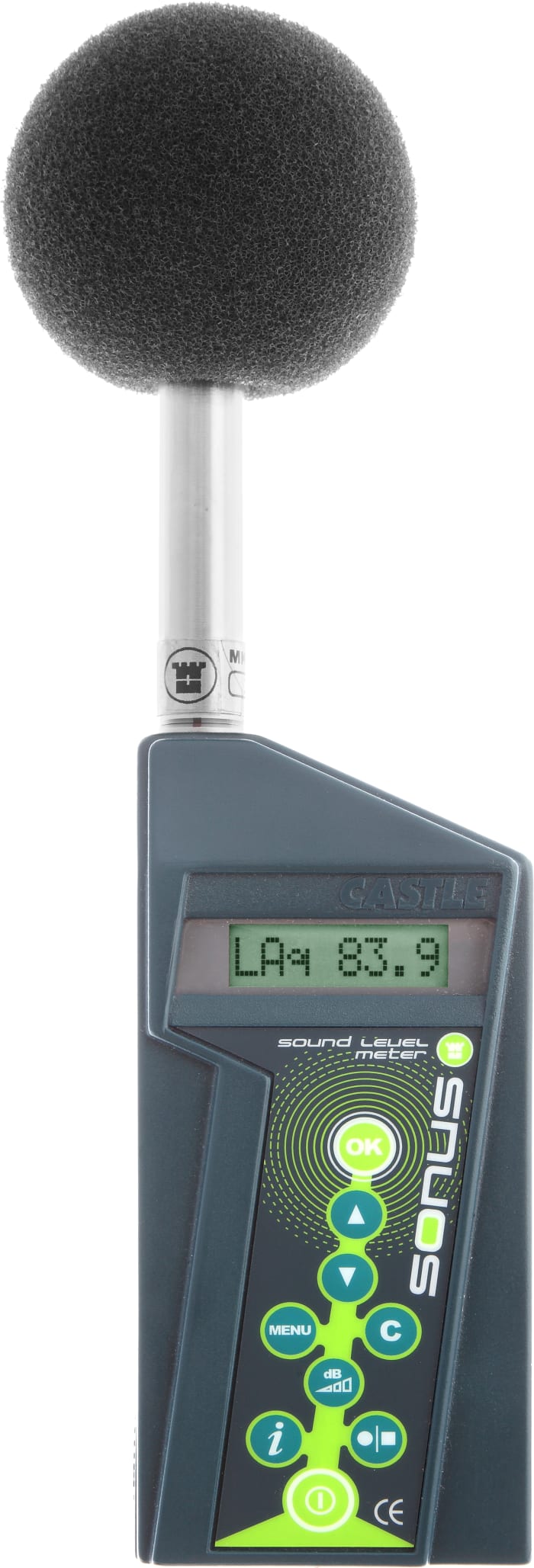 Castle Sonus GA216L Class 2  Datalogging Sound Level Meter, 35dB to 140dB, 20kHz max