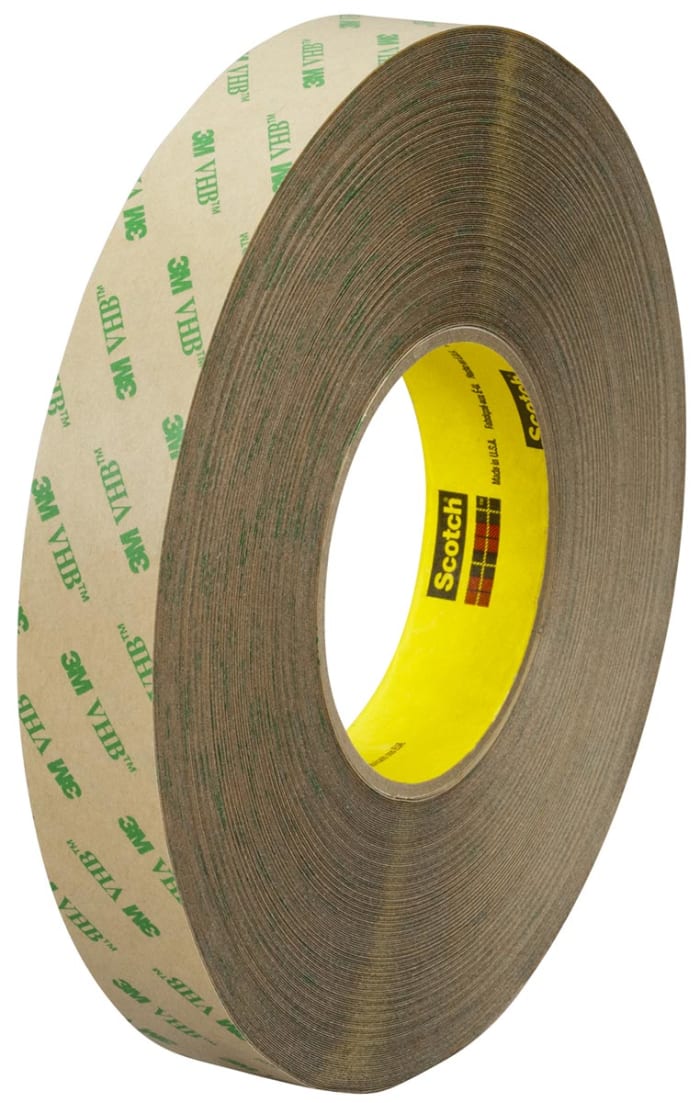 9473PC 19mmx55m 3M, 3M VHB™ Series 9473 Clear Double Sided Plastic Tape,  0.36mm Thick, 1 N/cm, PET Backing, 19mm x 55m, 909-3792