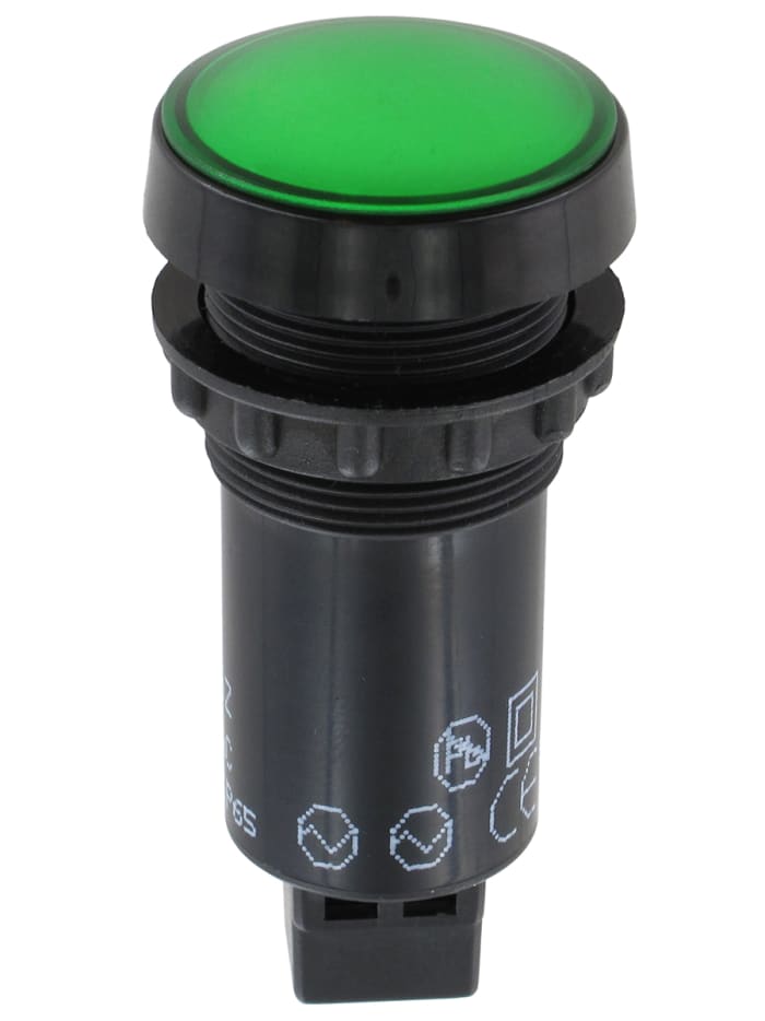 Sloan Green Panel Mount Indicator, 230V ac, 22mm Mounting Hole Size, IP65