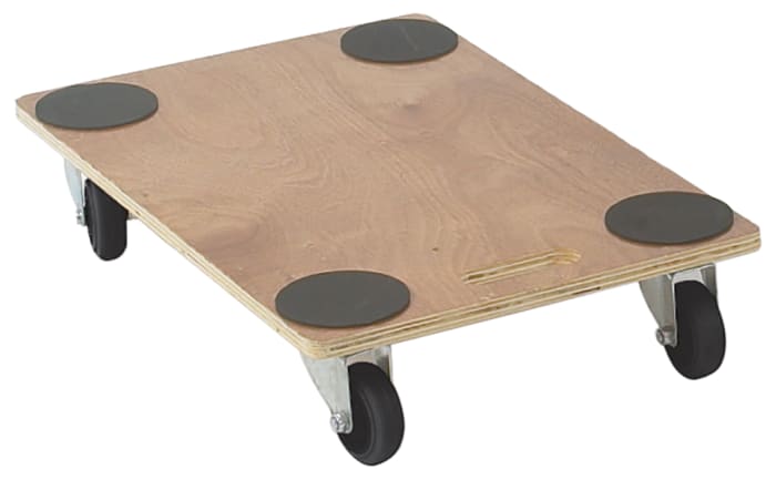 RS PRO Wood Dolly, 240kg Load, 610mm W x 910mm L x 135mm H